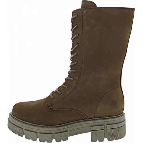 Apple of Eden Schnürstiefelette CHICAGO Braun - 37 - Elegante Schnürstiefelette mit praktischem Innenreißverschluss und rutschhemmender Laufsohle. Aus weichem Rindsleder für optimalen Komfort. Ideal für lässige Outfits und City-Trips!
