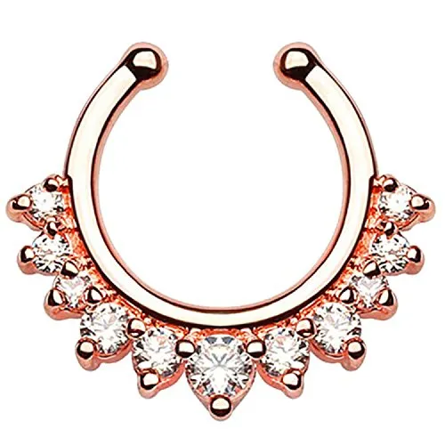 Produktbild Piercingfaktor Universal Fake Piercing Septum auch für Tragus Helix Ohr Nase Lippe Brust Intim