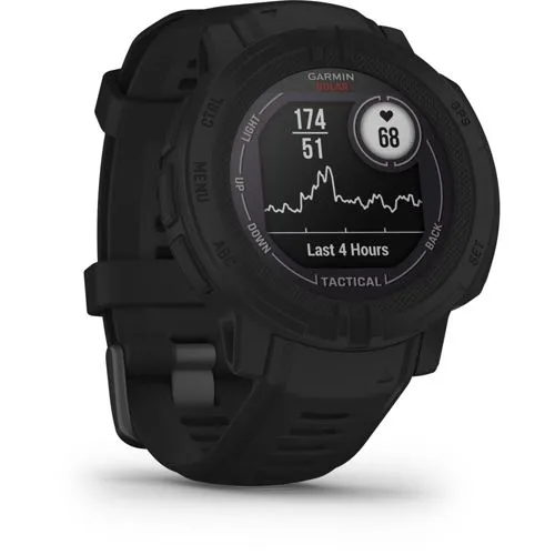 Garmin Instinct 2 Solar Tactical Edition - Sportuhr schwarz, 28 Tage Akkulaufzeit und wasserdicht bis 10 ATM für Outdoor-Enthusiasten