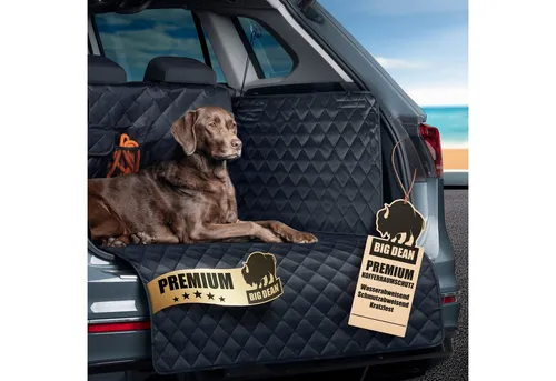 BigDean Premium Kofferraum Schutzmatte – Schmutz- & wasserabweisend mit Stoßstangenschutz