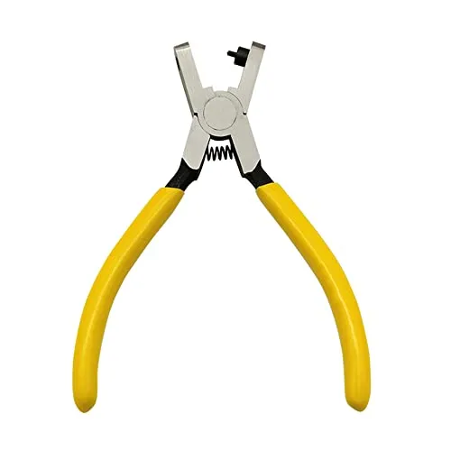 GOIYZTTR Lochzange für Uhren, Griff Gürtel Loch Uhrenmacher Zange Leder Lochzange mit Rutschfestem, für Gürtel Leder Reparatur Werkzeug Lochzange