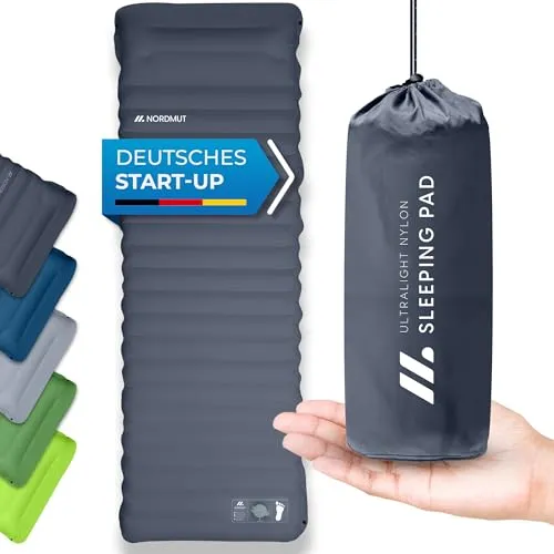 Nordmut Isomatte NORDMUT® Selbstaufblasend 10cm - Isomatten für Outdoor-Abenteuer, selbstaufblasend und extrem komfortabel mit 10 cm Dicke für erholsamen Schlaf – ideal für Zelt und Camping.