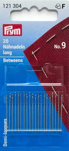 Nähnadeln halblang Prym 20 Stück 121304 No. 9 Handnähnadeln Handarbeit Nadel