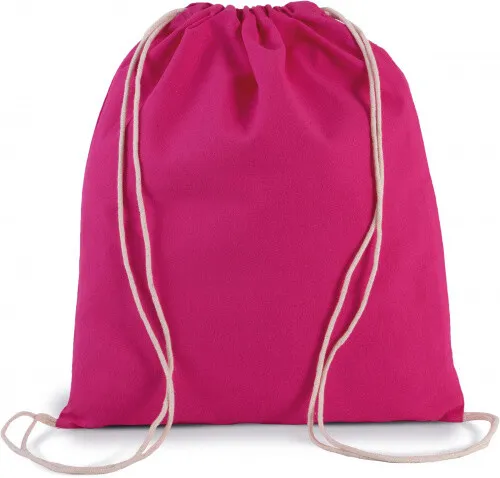 Kimood Kleiner Rucksack aus Bio-Baumwolle mit Kordeln