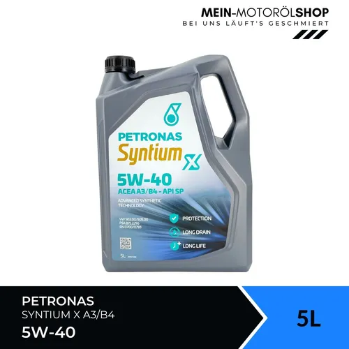 PETRONAS SYNTIUM X 5W-40 A3/B4 5L