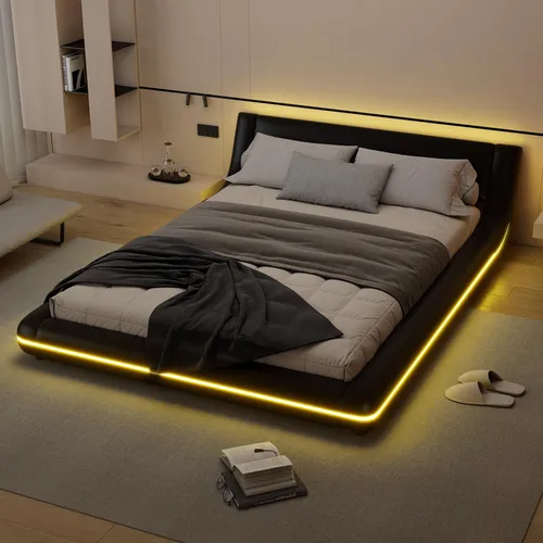 Flieks Polsterbett 140x200cm mit LED von Flieks