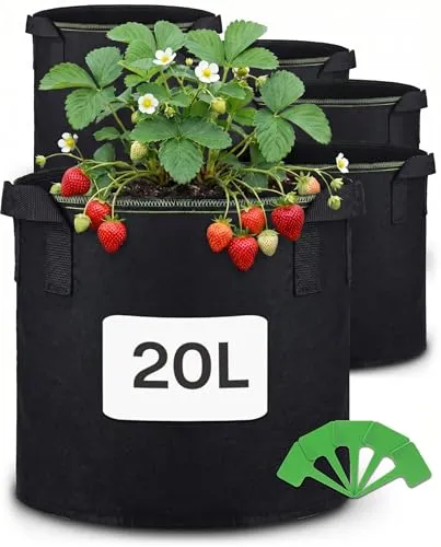 Praknu Pflanzsack 20l in schwarz von Praknu