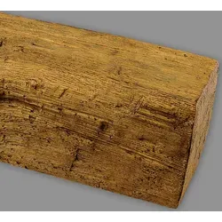 HOMESTAR Deckenbalken Eiche hell, 4 m - Dekorativer Deckenbalken aus robustem Polyurethan, ideal für die Gestaltung moderner und rustikaler Wohnräume. Einfach anzubringen und überstreichbar – für individuelle Designs in jedem Raum.