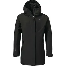 Schöffel Damen Outdoorjacke Parka Style Froda - Größe 38 (M) - Funktionsjacke mit VENTURI Ripstop, wind- und wasserdicht, ideal für Outdoor-Aktivitäten und kaltes Wetter. Verstellbare Kapuze und hoher Tragekomfort.