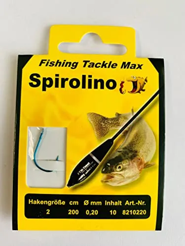 FTM Haken gebunden Sbirolino 200cm - 10 Forellenhaken, Hakengröße/Schnurdurchmesser:Gr. 2/0.20mm