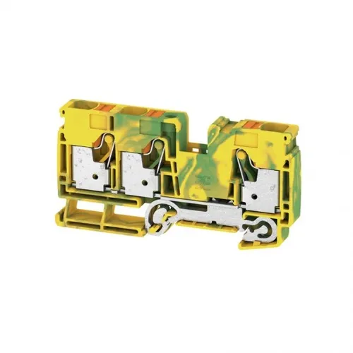 Weidmüller Schutzleiterklemme 2494020000 12mm - Serie A, hochwertige Push-In-Klemme in Grün-Gelb, ideal für sichere Erdungsverbindungen, 20 Stück im Set.