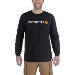 Carhartt Core Logo L/S Longsleeve Gr M schwarz - Lässiges Longsleeve in Schwarz, Größe M, aus 100% Baumwolle für höchsten Tragekomfort. Ideal für Freizeitaktivitäten. Entdecken Sie weitere Carhartt Angebote bei Bergfreunde.de!