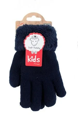 Antonio Strickhandschuhe Kinder Winter Handschuhe » Strickhandschuhe » Fingerhandschuhe (Paar, 2-St., 2 Einzelne Handschuhe) warme Soft Teddy Füllung » gefütterte Kinderhandschuhe
