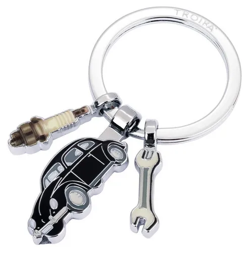 Original Volkswagen Schlüsselanhänger VW-Typ 1, Schraubenschlüssel, Zündkerze