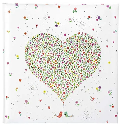 goldbuch Hochzeitsalbum, In Love, 30 x 31 cm, 60 weiße Seiten mit Pergamin-Trennblättern, Kunstdruck mit goldprägung und Relief, Weiß, 08160