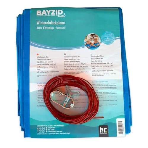 g/m2 Winter Abdeckplane für runde Pools 5 m - Hochwertige Poolabdeckplane aus strapazierfähigem Polyethylen, ideal für ganzjährigen Schutz vor Schmutz und Algenbildung. Perfekte Passform für Pools mit 5 m Durchmesser!