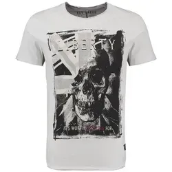 Key Largo T-Shirt Liberty Skull Totenkopf Flagge Print von KEY LARGO