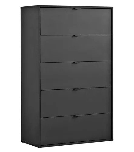 mokebo Sideboard Die Stilvolle mit 5 Schubladen - Sideboard in Schwarz, umweltfreundliche Lieferung und nachhaltige Materialien, ideal für stilvolle Einrichtung.