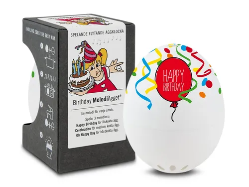 Brainstream PiepEi Geburtstag - Eieruhr mit Musik - Eieruhr mit 3 Melodien, ideal für die perfekte Eiergarzeit, macht das Kochen zum Erlebnis.