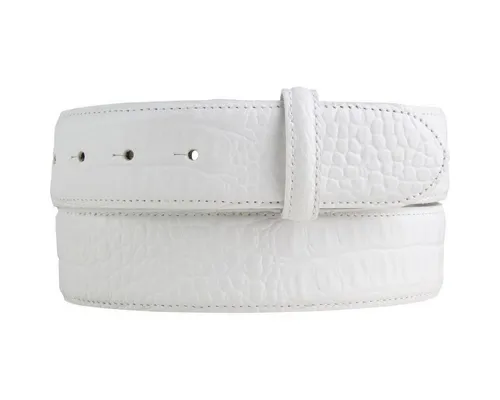 BELTINGER Ledergürtel Gürtel mit Krokoprägung ohne Schnalle 4 cm - Leder-Gürtel für Damen He (1-St)