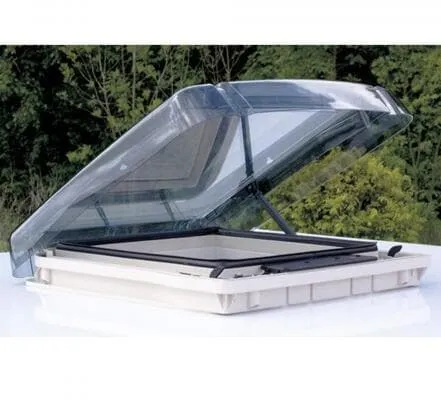 REMIS REMItop Vario II Dachhaube 40x40 cm mit Kurbel - Caravan-Zubehör mit leisestem Betrieb in seiner Klasse, integriertem Verdunkelungs- und Insektenschutzsystem für optimalen Komfort.