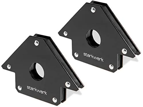 Schweißwinkel Schweißmagnet 22,6kg Haftkraft 50lbs 2 Stück Montagemagnet Starkwerk