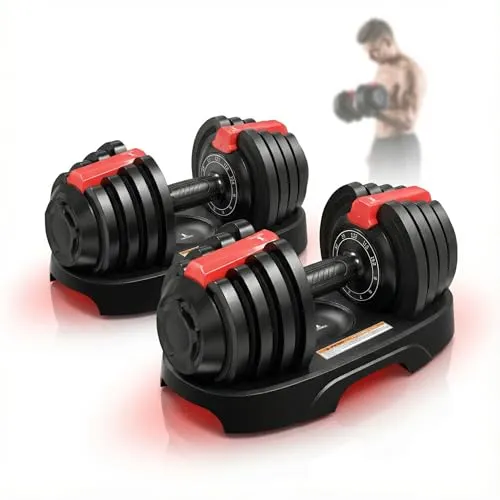 SPORTSCHMIEDE Hanteln Set [Verstellbar] Gewichte Hantel Kurzhanteln für Home Gym | Hantelset Kraftstation | Set für Damen & Herren - Ideal für Krafttraining & Fitness Fitnessgeräte für Zuhause