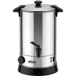 Silva Schneider HEIßGETRÄNKESPENDER, Schwarz - Küchengeräte, 6,8 Liter Kapazität für Heißgetränke mit Temperaturregler von 30° C bis 110° C und sicherem Überhitzungsschutz - ideal für Winterpartys!