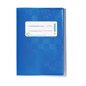 HERMA Heftumschläge blau Kunststoff DIN A6 (4008705198974) von HERMA