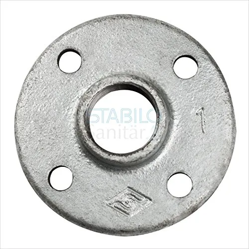 Gebo Temperguss Gewindeflansch 3/4 Zoll DN20 Rohrflansch Flansch verzinkt Fitting Gewindefitting