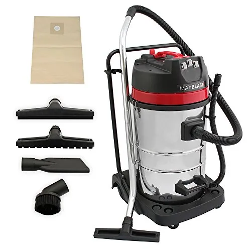 Maxblast 80 Liter 3000W Staubsauger - Nass- & Trockensauger mit 80 Litern Volumen und 3000W Leistung, perfekt für Gewerbe und Industrie, vielseitig einsetzbar für jede Reinigung.