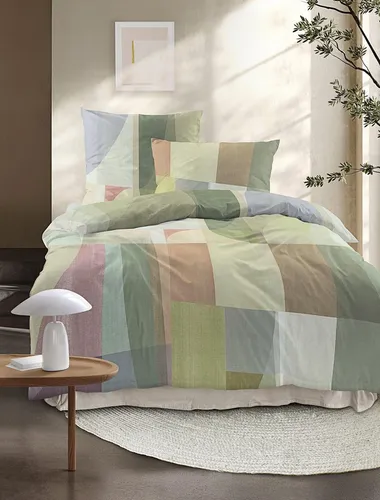 Irisette Bettwäsche Lotus 8592, 2-teilig aus Lyocell in grün von Irisette