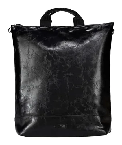 JOST Kiruna XChange Bag – Rucksack Schultertasche mit Laptopfach in Schwarz - VIELSEITIGER RUCKSACK – Flexibel von Rucksack zu Schultertasche umwandelbar, ideal für Schule und Büro. OPTIMALE ORGANISATION – Gepolstertes Laptopfach und praktische Fächer für Unterlagen und Utensilien. SICHER UND KOMFORTABEL – Mit RFID-Blocker und verstellbaren Riemen für hohen Tragekomfort.