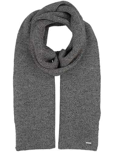 bugatti Einfarbiger Strickschal | 25 x 180 cm | Aus reiner Wolle Grey - Hochwertiger bugatti Strickschal aus reiner Wolle (25 x 180 cm) für stilbewusste Herren. Zeitloses Design und angenehmes Tragegefühl sorgen für Komfort an kalten Tagen – ideal als vielseitiges Accessoire.