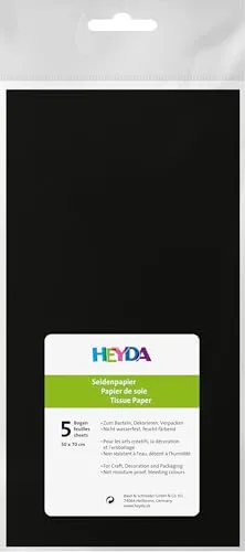 Heyda 203310590 Seidenpapier 50 x 70 cm schwarz von Heyda