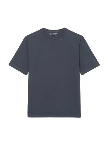 Marc O'Polo Herren T-Shirt aus Bio-Baumwolle, Blau (Dark Navy) - XS - T-Shirts für Herren, aus 100% zertifizierter Bio-Baumwolle für höchsten Tragekomfort und nachhaltige Qualität. Ideal für lässige und elegante Outfits.