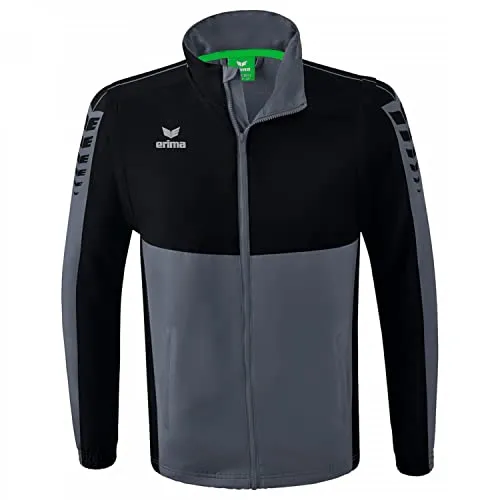 Erima Six Wings Detachable Reißverschlusspullover - Vielseitige Funktionsjacke für Herren - Funktionsjacken mit abnehmbaren Ärmeln, wind- und wasserabweisend, ideal für sportliche Aktivitäten und wechselnde Wetterbedingungen.