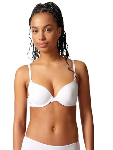 Skiny Schalen-BH Classicotton mit feiner Spitze - Funktionsunterwäsche für optimalen Tragekomfort, aus 94% Baumwolle und 6% Elasthan, mit eleganter Spitze an der Unterbrust für einen femininen Look.