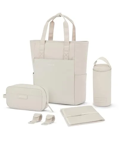 Kapten & Son Rucksack Lindby Diaper Set Sandstone 12 L in beige von Kapten & Son