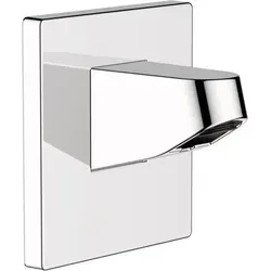 hansgrohe Pulsify Wandanschluss für Kopfbrause 105mm, Chrom 24139000 - Sanitärinstallation, elegantes Design in Chrom und einfache Aufputzmontage für eine moderne Badezimmergestaltung.