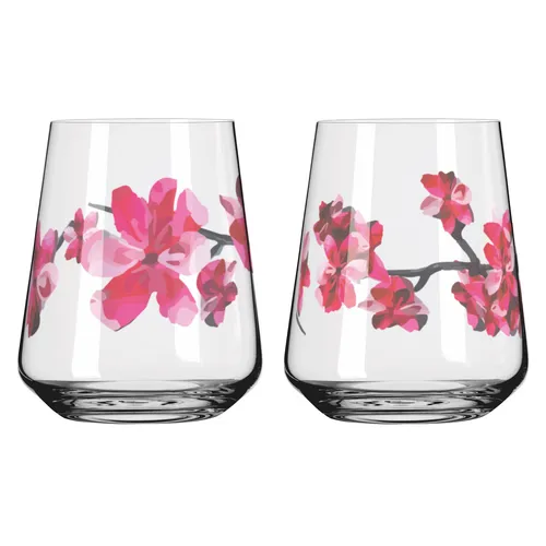 Ritzenhoff Gläser-Set Sommersonett Allround-Glas 2er Set - Hochwertige Kristallglas-Gläser, ideal für jeden Anlass, Höhe 13.4 cm, Breite 9.8 cm, bringen Eleganz auf Ihren Tisch.