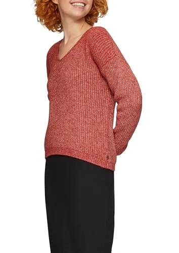 Pullover mit V-Ausschnitt und langen Ärmeln
