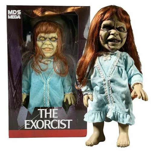 The Exorcist 15-Inch Regan Mega Scale Figure mit Sound - Nachbildungen & Requisiten - beeindruckende 15-Zoll-Regan-Figur mit Soundeffekten, perfekt für Sammler und Horror-Fans.