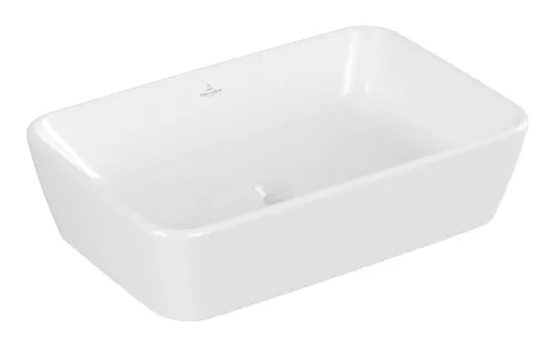 Villeroy & Boch Architectura Aufsatzwaschbecken - Weiß Alpin, 600 x 405 mm - Elegantes Aufsatzwaschbecken mit Überlauf, perfekt für moderne Bäder und stilvolle Waschtische.