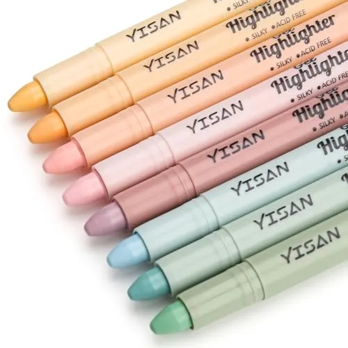 Produktbild YISAN Bibel Pastell Textmarker Set, 8 Farben