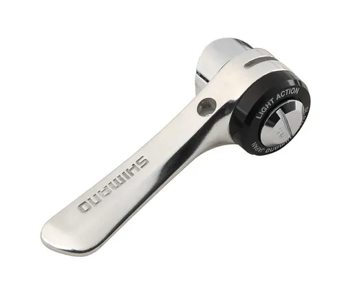 Shimano Unterrohr Schalthebel SL-R400 2-/3-fach LINKS Silber Anlötsockel Vintage