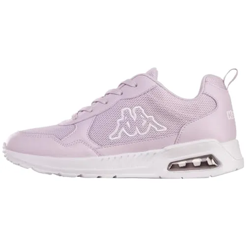 Kappa Sneaker Uni Turnschuhe 243395 2410 Flieder, Schuhgröße: 39 EU - Stylischer Kappa Sneaker mit auffälliger Sohle und sichtbarem Air Cushion für optimalen Komfort. Ideal für Sport und Freizeit, vielseitig kombinierbar mit Casual Outfits.