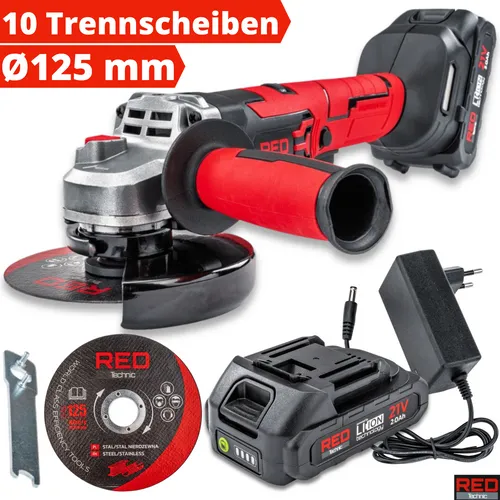 Akku-Winkelschleifer Trennschleifer Schleifmaschine Schleifer 10x Trennsscheibe