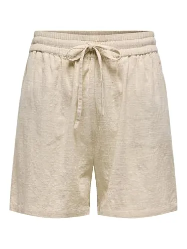 ONLY ONLTIZANA STRING COTTON SHORTS in silber von ONLY