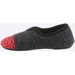 Hausschuh CASUAL LOOKS, Damen, Gr. 38, rot, Textil, Schuhe Hausschuh
